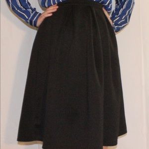 Black midi skirt